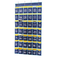 Misslo Numbered Classroom Pocket Chart for Cell Phones, 42 Pockets