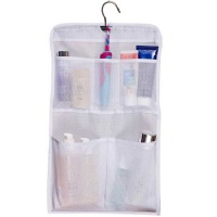 MISSLO Shower Caddy Organizer 5 Pockets Roll up Hanging Bathroom Accessories Storage for Camper, RV, Gym, Cruise, Cabin, College Dorm Shower, Small