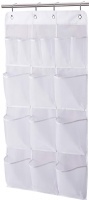 MISSLO Mesh Shower Organizer Hanging 15 Pockets Over the Door Bathroom Storage, Extra Large Capacity for Toiletry Accessories, White