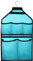 Misslo Mesh Bathroom Shower Organizer with Rotatable Hanger (Blue)