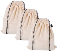 MISSLO Set of 3 Cotton Breathable Dust-proof Drawstring Storage Pouch Multi-functional Bag. Pack 3 S
