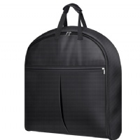 MISSLO 109 cm Kleidersack für Reisen, Wasserdicht Kleidersack Anzug für Damen und Herren, Anzugtasche mit Tragegriff, Faltbare Kleiderhülle Reisetasche Handgepäck für Anzüge und Hemden, Schwarz