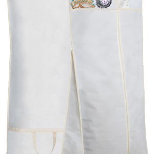 MISSLO 70" Bridal Wedding Gown Dress Garment Bag with Accessories Pouch Large Travel Garment Cover 8" Gusset (White)