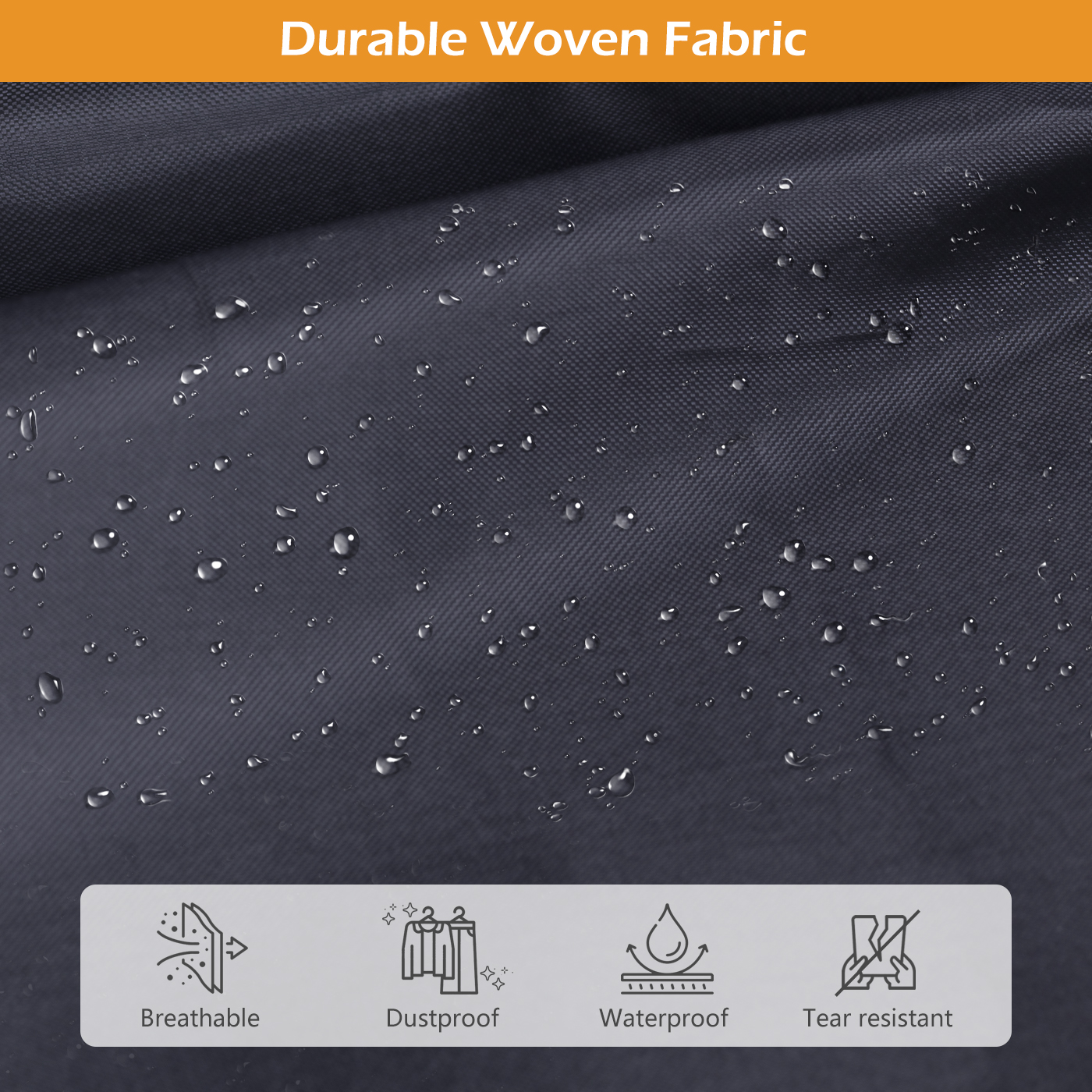 MISSLO 54" Garment Bags for Travel for Women Waterproof Dress Bags for Gowns Long Dress Cover for Gowns, Coats, Suits, Black, 3 Packs - Image 5